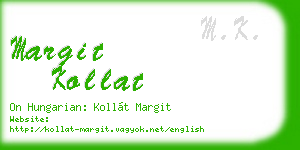 margit kollat business card